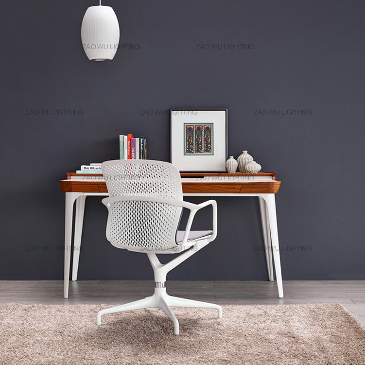 Zeitgenössische schattierte Suspension Anhänger Leichter Stoff Esszimmer Hanges Lichtkit in Weiß