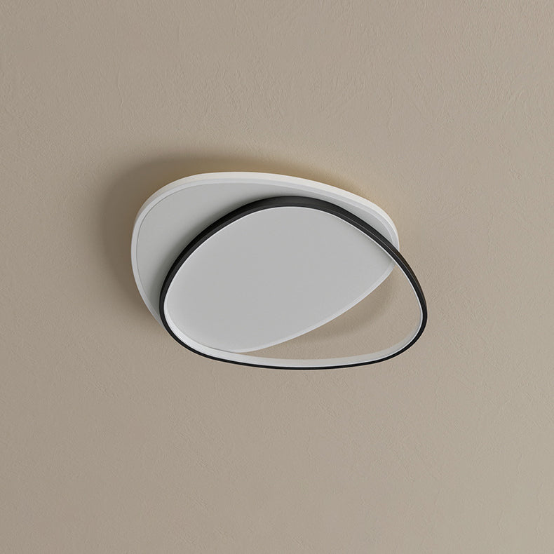 Minimalist Geometry Metal Flush Mount Light for Hall Bedroom and Kitchen