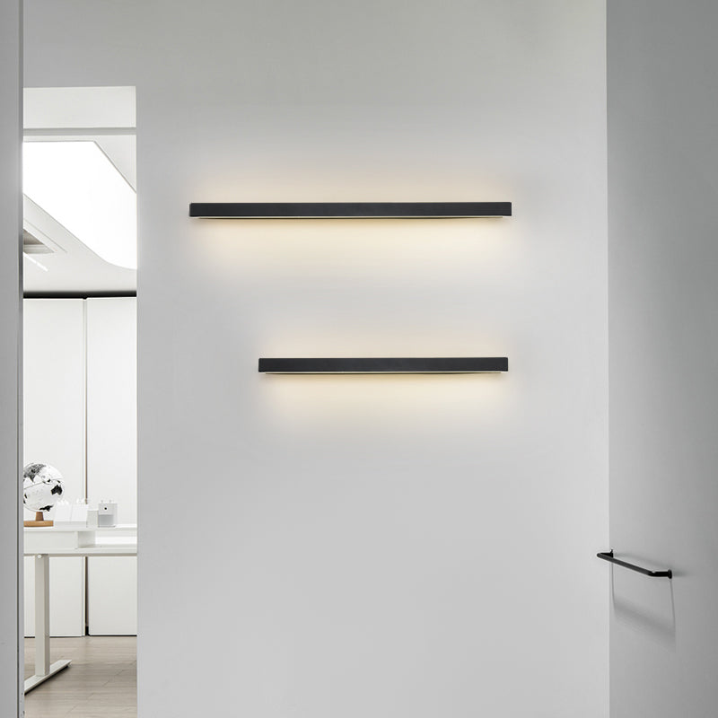 Lampada a monte a parete a parete moderna in stile moderno rettangolo lungo la linea di forma di forma murale per interno