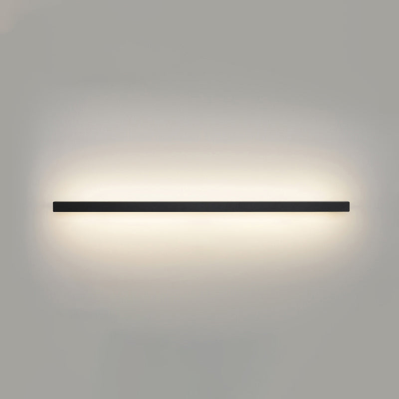 Lampada a monte a parete a parete moderna in stile moderno rettangolo lungo la linea di forma di forma murale per interno