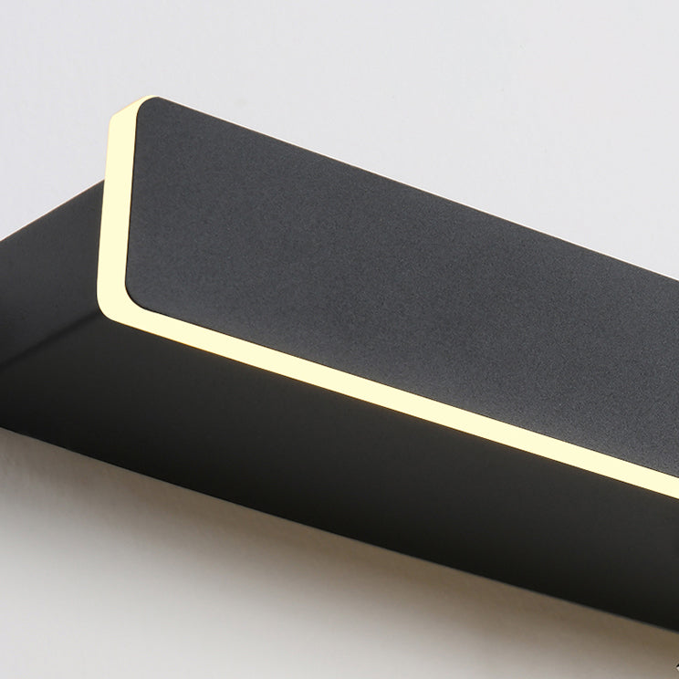 Lampada a monte a parete a parete moderna in stile moderno rettangolo lungo la linea di forma di forma murale per interno