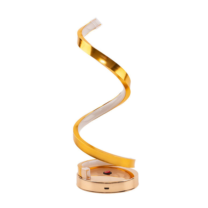 Postmodern Line Model Metal Desk Lamp for Bedroom Living Room Table Lamps