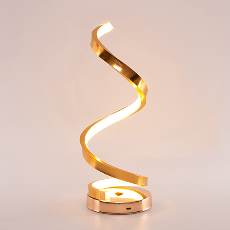 Postmodern Line Model Metal Desk Lamp for Bedroom Living Room Table Lamps
