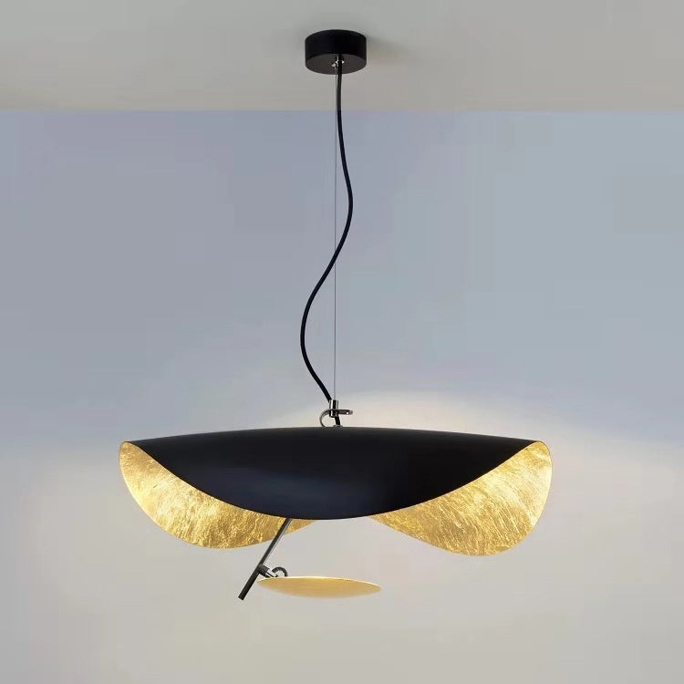 Black Gold Metal Hanging Light Postmodern Style Pendant Light Hanging Light for Cafe