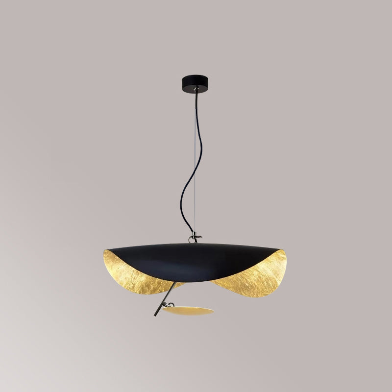 Black Gold Metal Hanging Light Postmodern Style Pendant Light Hanging Light for Cafe
