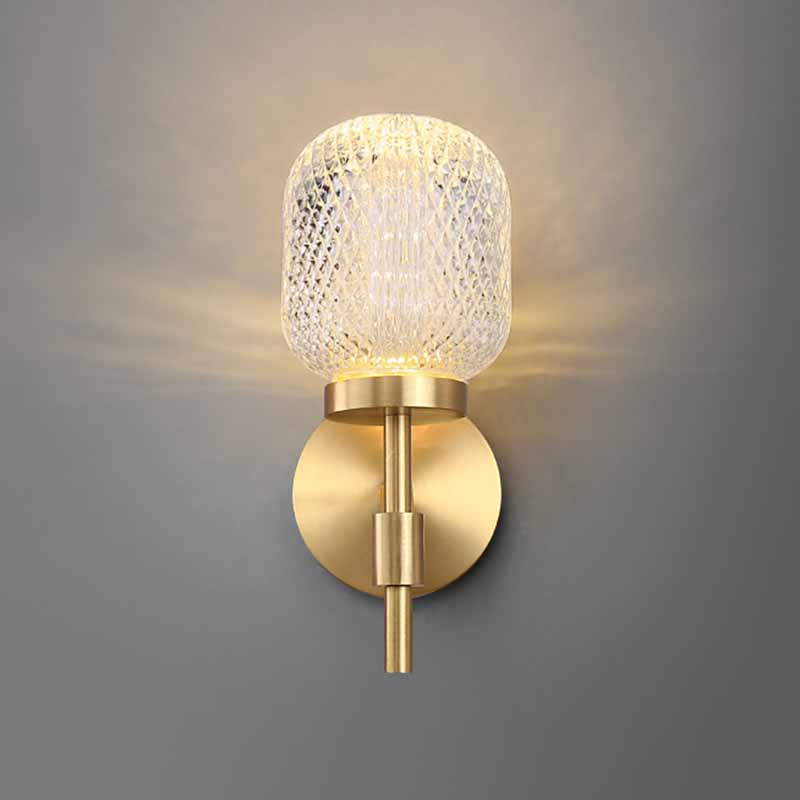 1 Lights Crystal Sconce Light Postmodern Wall Lighting Fixtures for Bedroom Living Room