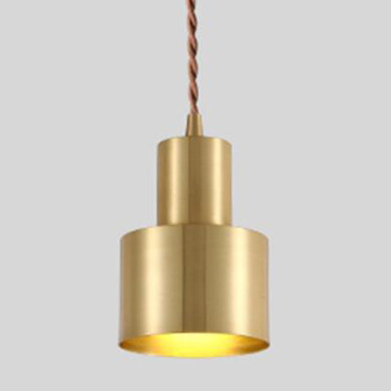 Golden Metal Hanging Light Postmodern Style Pendant Light Hanging Light for Living Room