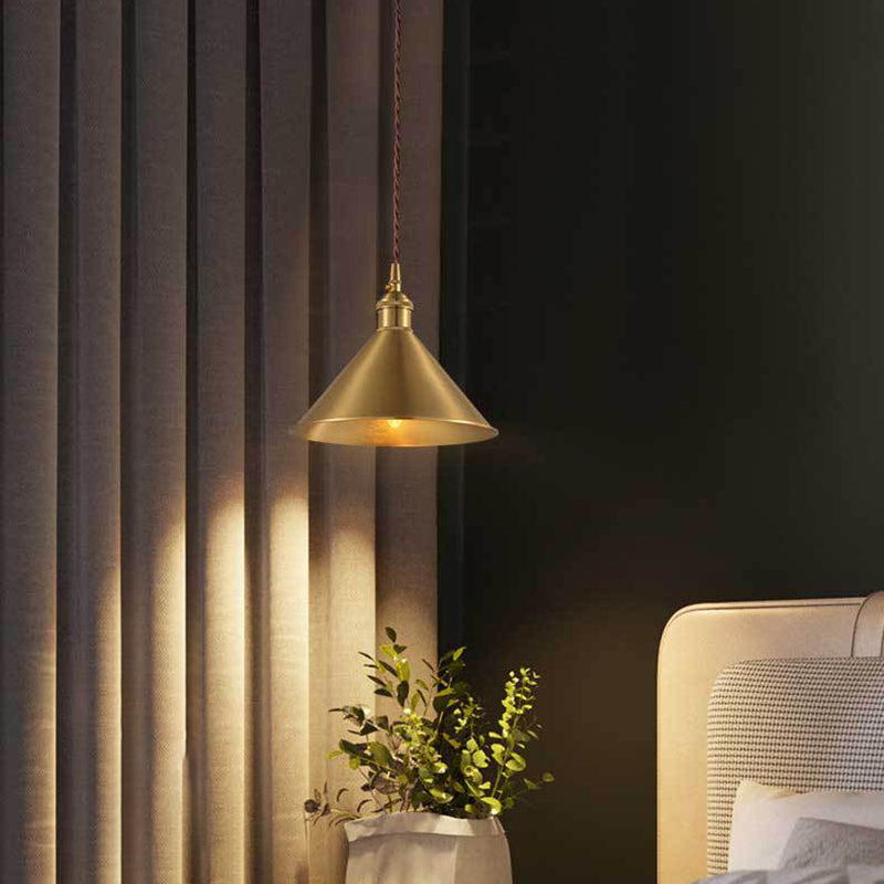 Golden Metal Hanging Light Postmodern Style Pendant Light Hanging Light for Living Room