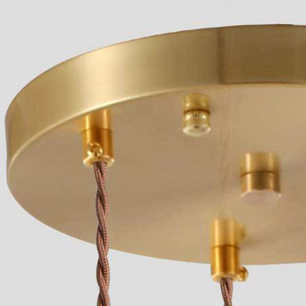 Golden Metal Hanging Light Postmodern Style Pendant Light Hanging Light for Living Room