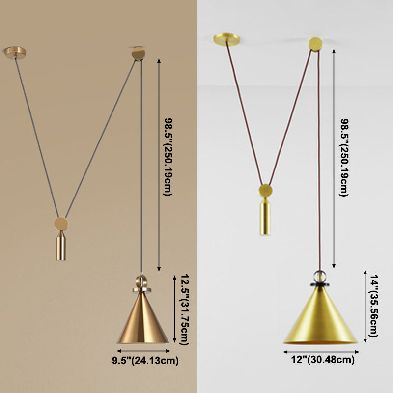 Metal Hanging Light Postmodern Style Pendant Light Cafe Shop Hanging Light