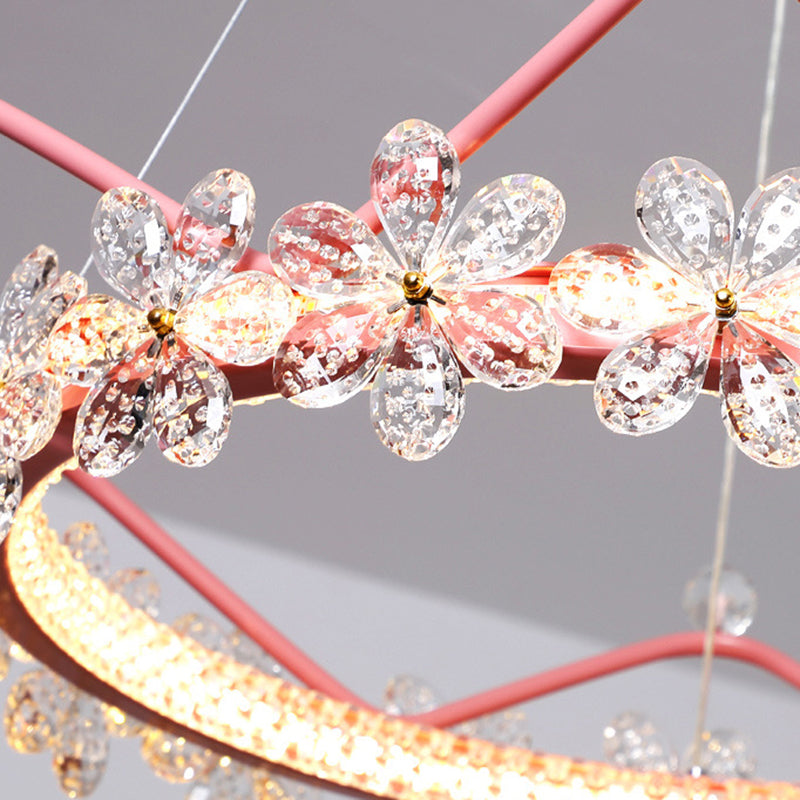 Ultra-moderne Kronleuchter-Leuchte-Kristall-Hang-Lampe mit hängenden Kabel für Schlafzimmer