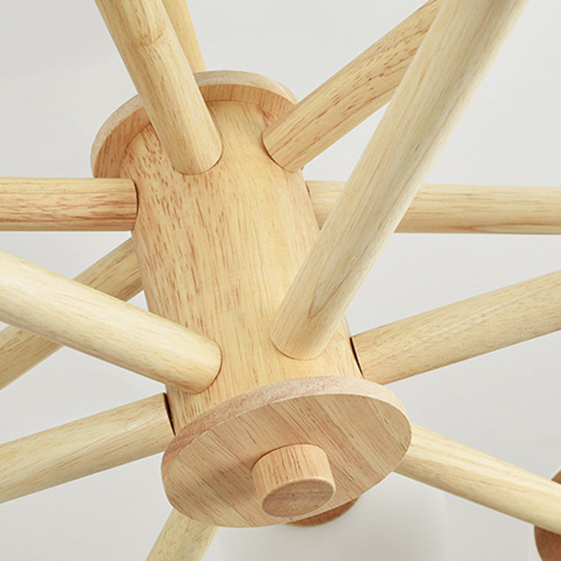 Moderner Globe Kronleuchter-Leuchten mehrköpfiger beige Kronleuchter Anhängerlampe für Restaurant