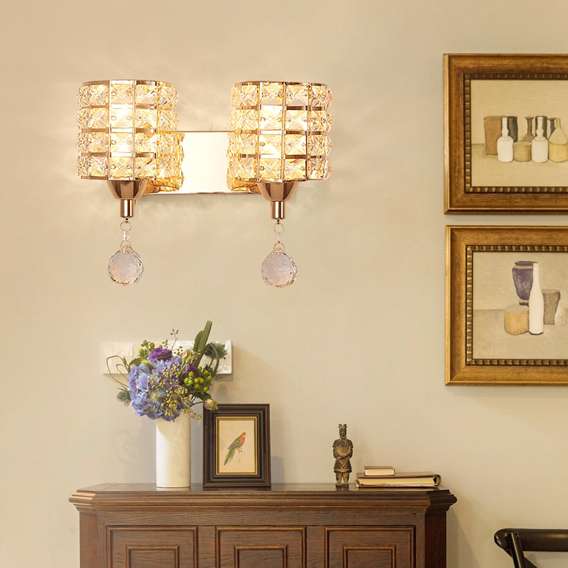 Lumo postmoderno a parete Postmoderna in cristallo in metallo per soggiorno camera da letto