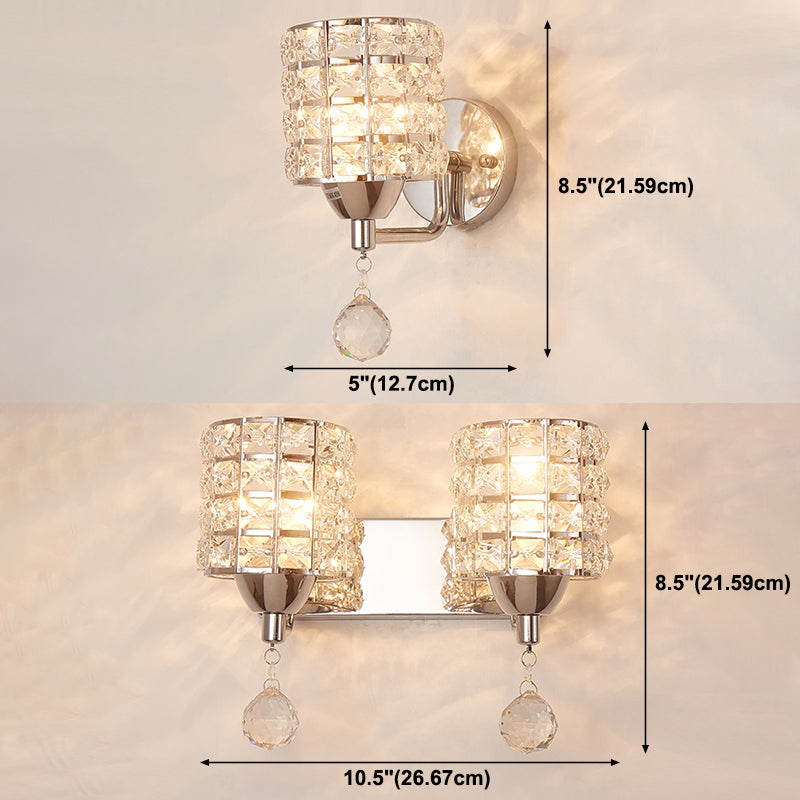 Lumo postmoderno a parete Postmoderna in cristallo in metallo per soggiorno camera da letto