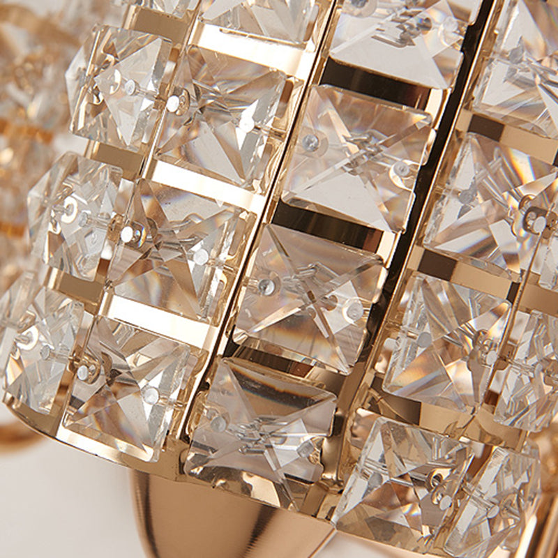 Lumo postmoderno a parete Postmoderna in cristallo in metallo per soggiorno camera da letto
