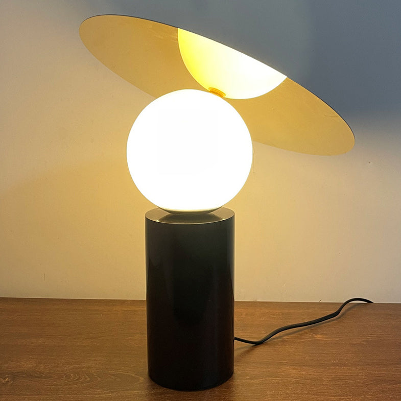 Nuits rondes en métal et lampe de style simplicité Lumière avec base en marbre