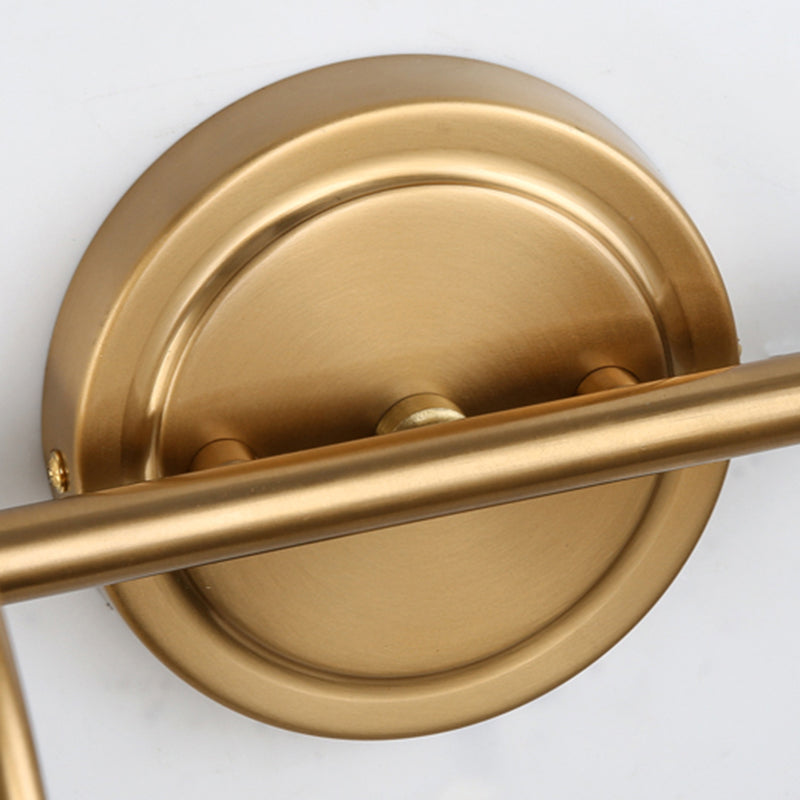 Postmodern Style Wall Sconce Gold Multi Blub Metal Wall Mounted Lamps for Bathroom