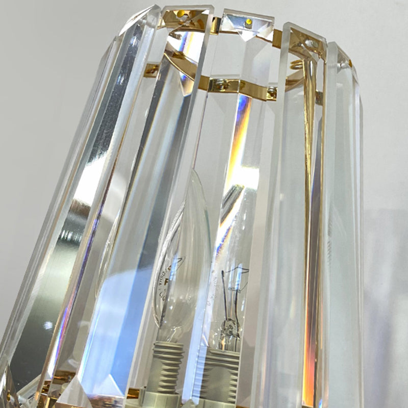 Cylinder/Cone Crystal Sconce Light Postmodern Wall Mounted Light Fixture