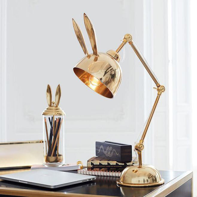 Ultra-moderne Einfachheit Rabbit Tischlampe Metall Nachttisch Lampe für Schlafzimmer