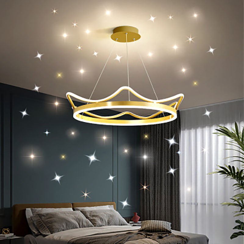 Ultra-moderne Kronleuchterleuchte Acrylhängelampe mit hängenden Kabel für Schlafzimmer