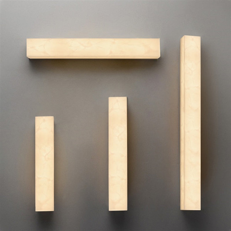 Rectangle Wall Mounted Light Fixture Contemporary Simplicity Stone Wall Lights for Corridor