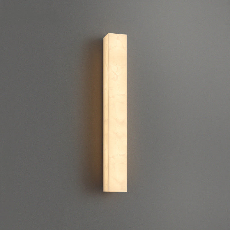 Rectangle Wall Mounted Light Fixture Contemporary Simplicity Stone Wall Lights for Corridor