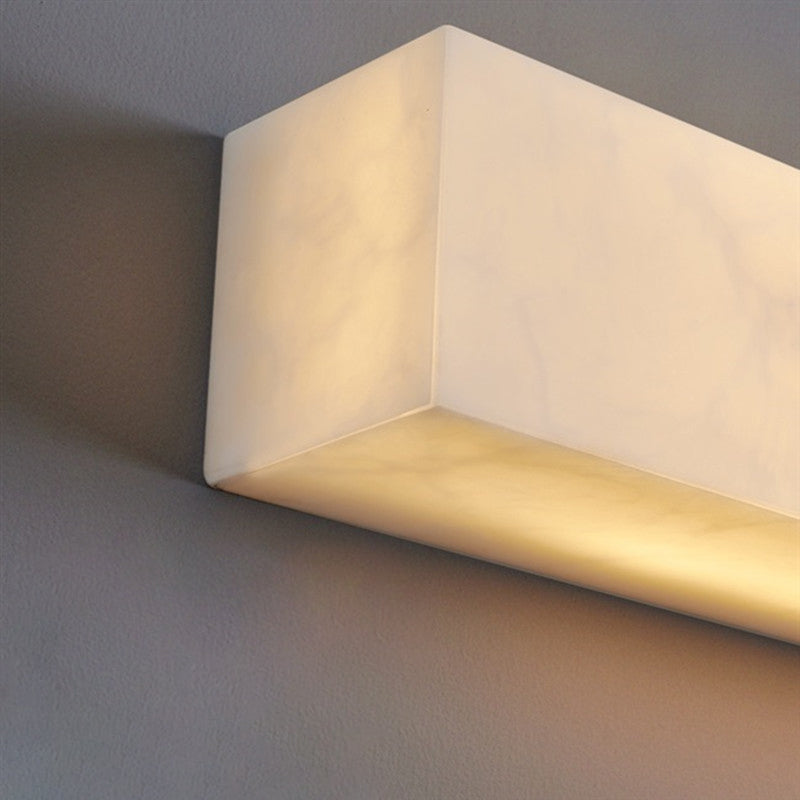 Rectangle Wall Mounted Light Fixture Contemporary Simplicity Stone Wall Lights for Corridor