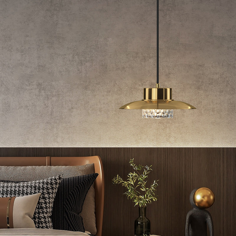 Geometrische Anhängerbeleuchtungskörper Moderne 1-Licht-Federlampe mit klarem Acrylschatten