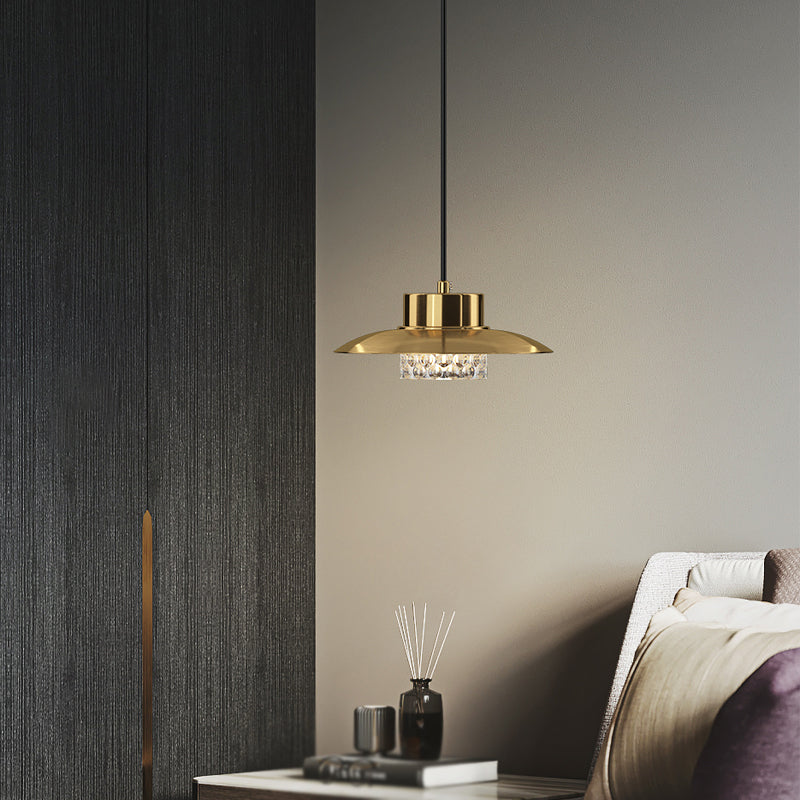 Geometrische Anhängerbeleuchtungskörper Moderne 1-Licht-Federlampe mit klarem Acrylschatten