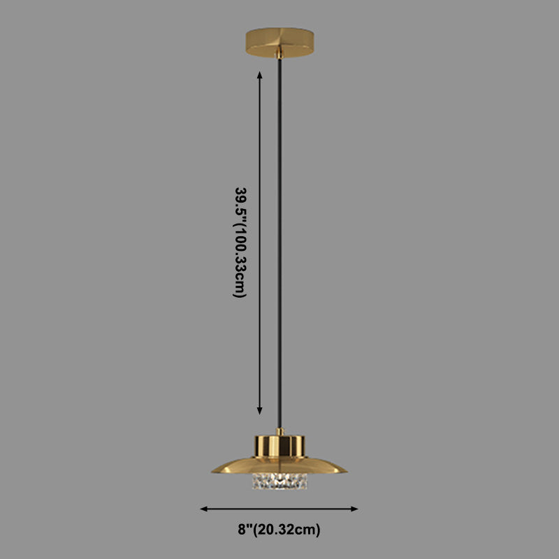 Geometrische Anhängerbeleuchtungskörper Moderne 1-Licht-Federlampe mit klarem Acrylschatten