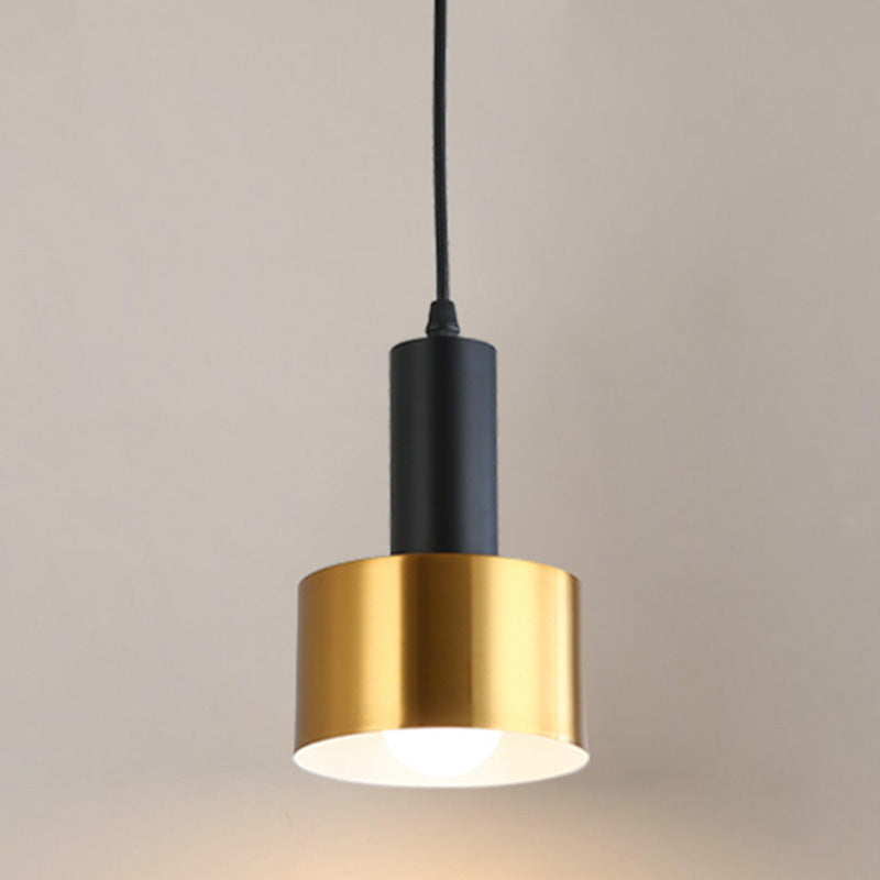 Geometric Hanging Light Fixtures Modern 1-Light Suspension Lamp with Acrylic Shade