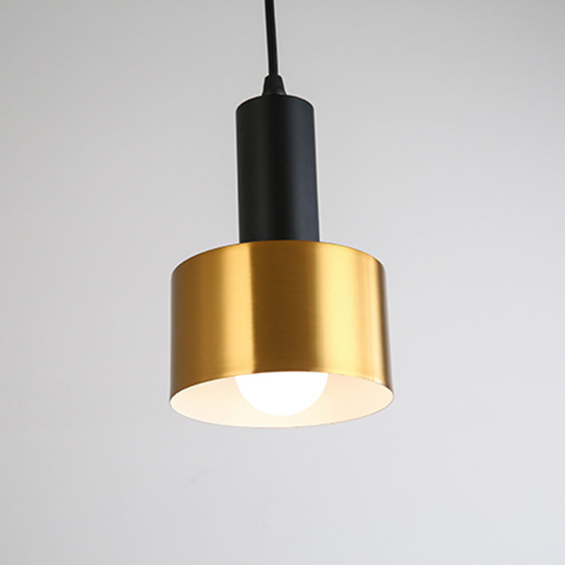 Geometric Hanging Light Fixtures Modern 1-Light Suspension Lamp with Acrylic Shade