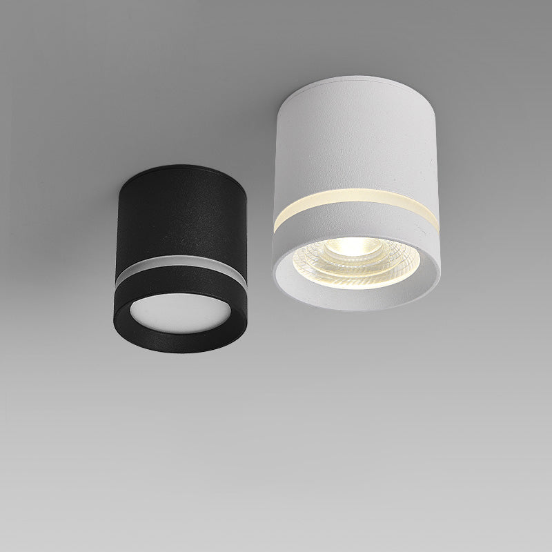 Cylinder Flush Mount Light Fixture Minimalist Metal LED Flush Mount Ceiling Light Fixture