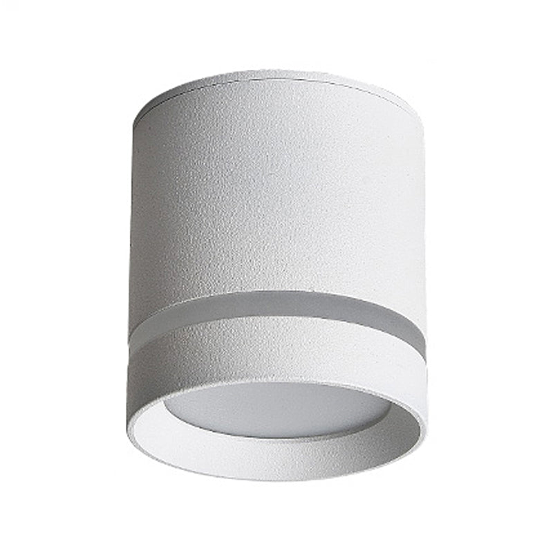 Cylinder Flush Mount Light Fixture Minimalist Metal LED Flush Mount Ceiling Light Fixture