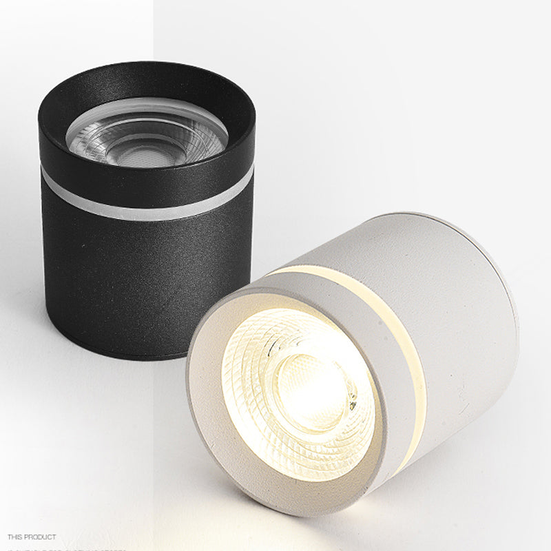 Cylinder Flush Mount Light Fixture Minimalist Metal LED Flush Mount Ceiling Light Fixture