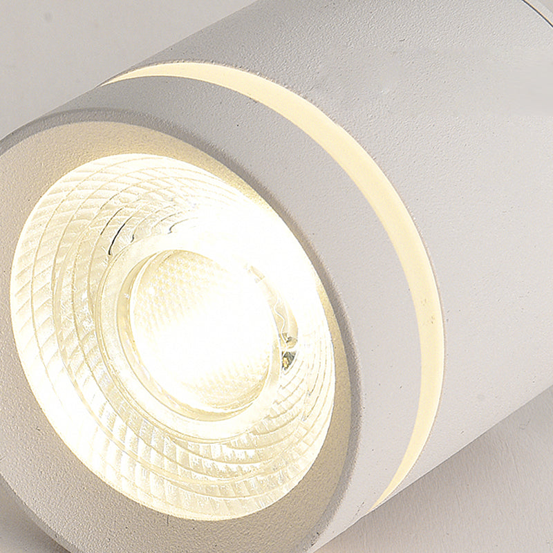Cylinder Flush Mount Light Fixture Minimalist Metal LED Flush Mount Ceiling Light Fixture