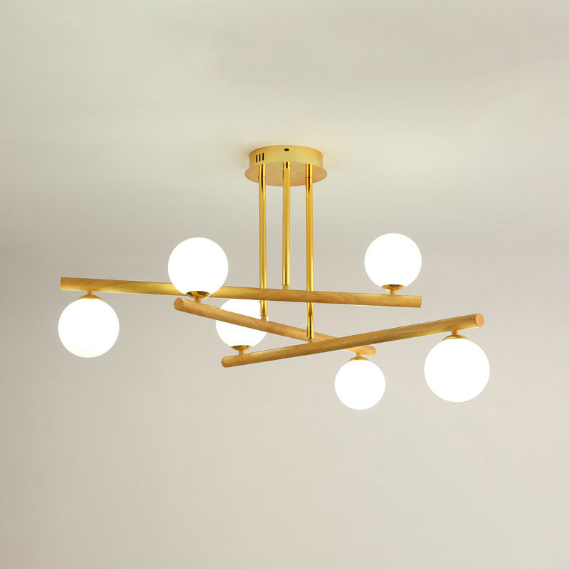 Lampada lampadina a globo Illuminazione a sospensione moderna in vetro bianco per il ristorante