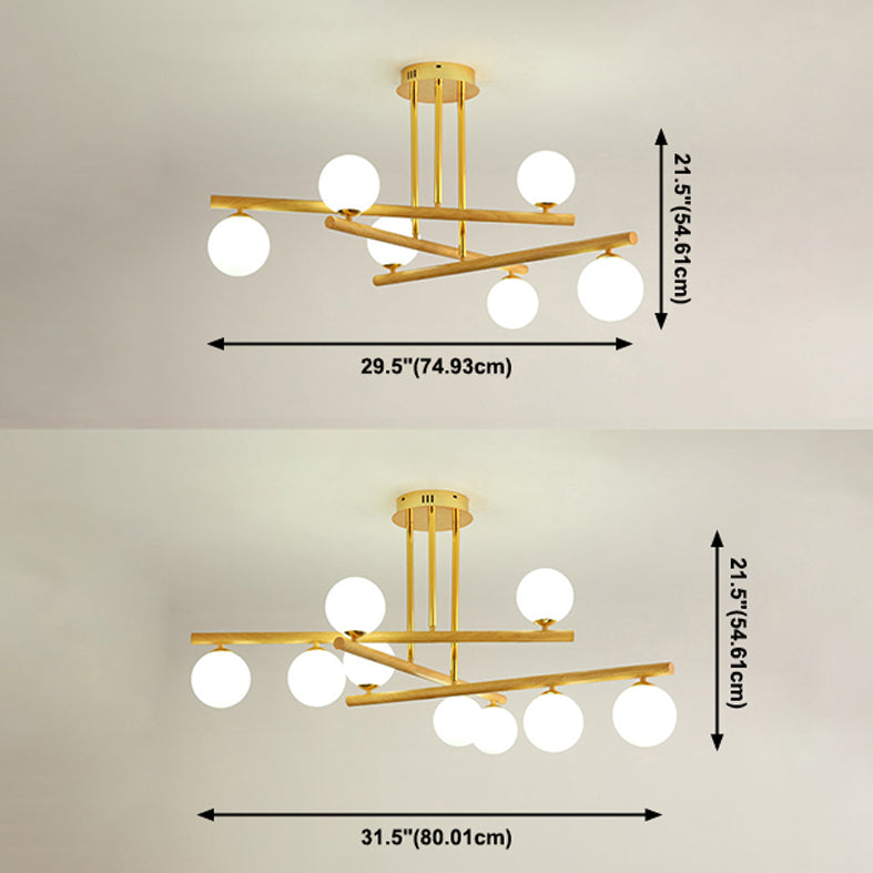 Lampada lampadina a globo Illuminazione a sospensione moderna in vetro bianco per il ristorante