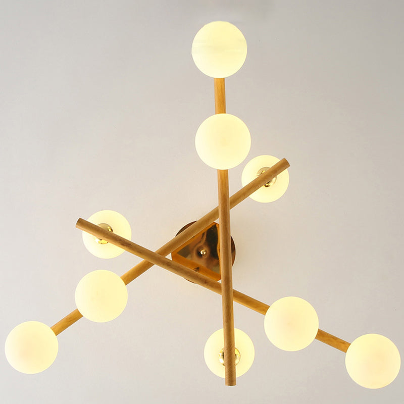 Lampada lampadina a globo Illuminazione a sospensione moderna in vetro bianco per il ristorante