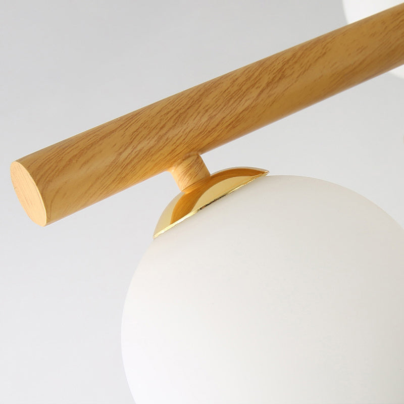 Lampada lampadina a globo Illuminazione a sospensione moderna in vetro bianco per il ristorante