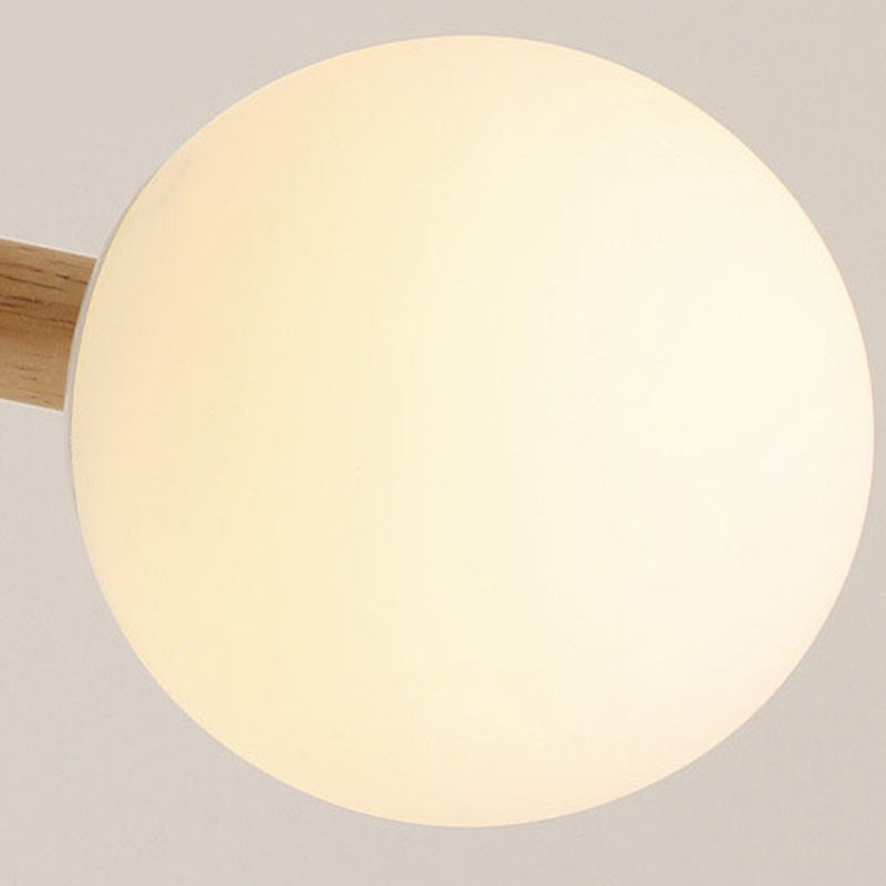 Lampada lampadina a globo Illuminazione a sospensione moderna in vetro bianco per il ristorante