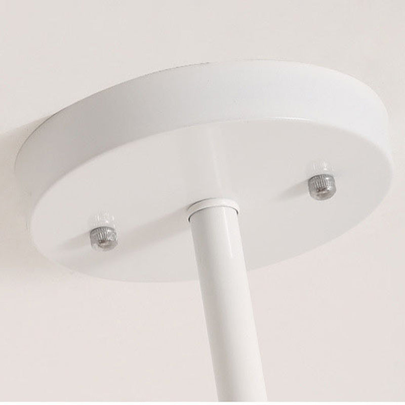 Lampada lampadina a globo Illuminazione a sospensione moderna in vetro bianco per il ristorante