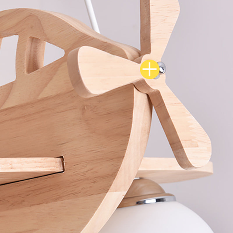 Flugzeug Kronleuchterleuchte moderne Holzheizbeleuchtung für das Restaurant