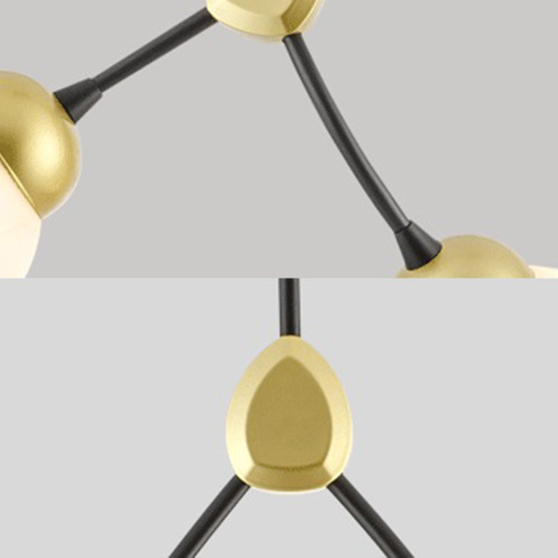 Lampada lampadina a globo Illuminazione a sospensione moderna in vetro bianco per il ristorante