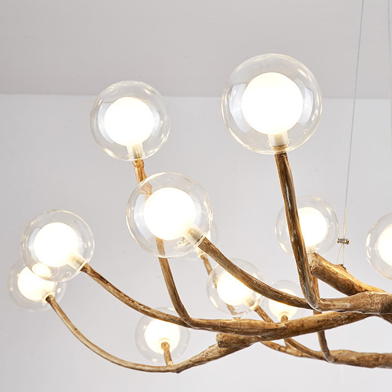 Branch Chandelier Light Fixture Modern Designer Glass Pendant Lighting for Restaurant
