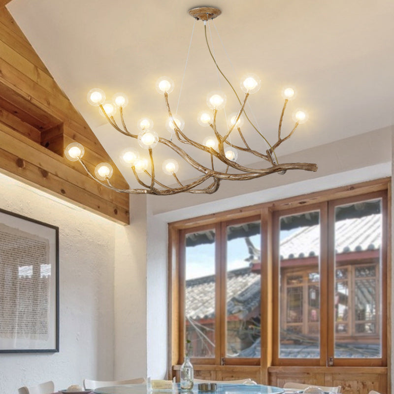 Branch Chandelier Light Fixture Modern Designer Glass Pendant Lighting for Restaurant