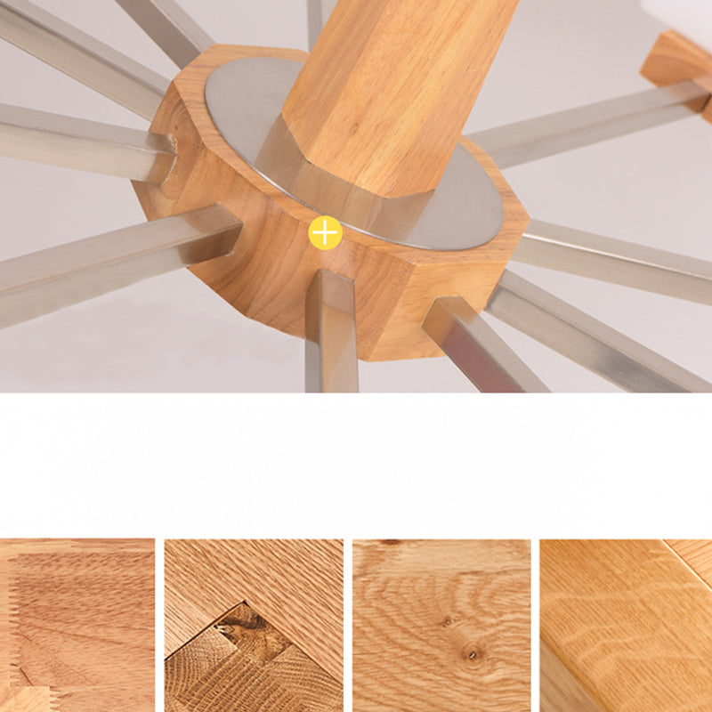 Quadratische Kronleuchterleuchte moderne weiße GlaSpendant Beleuchtung für das Restaurant