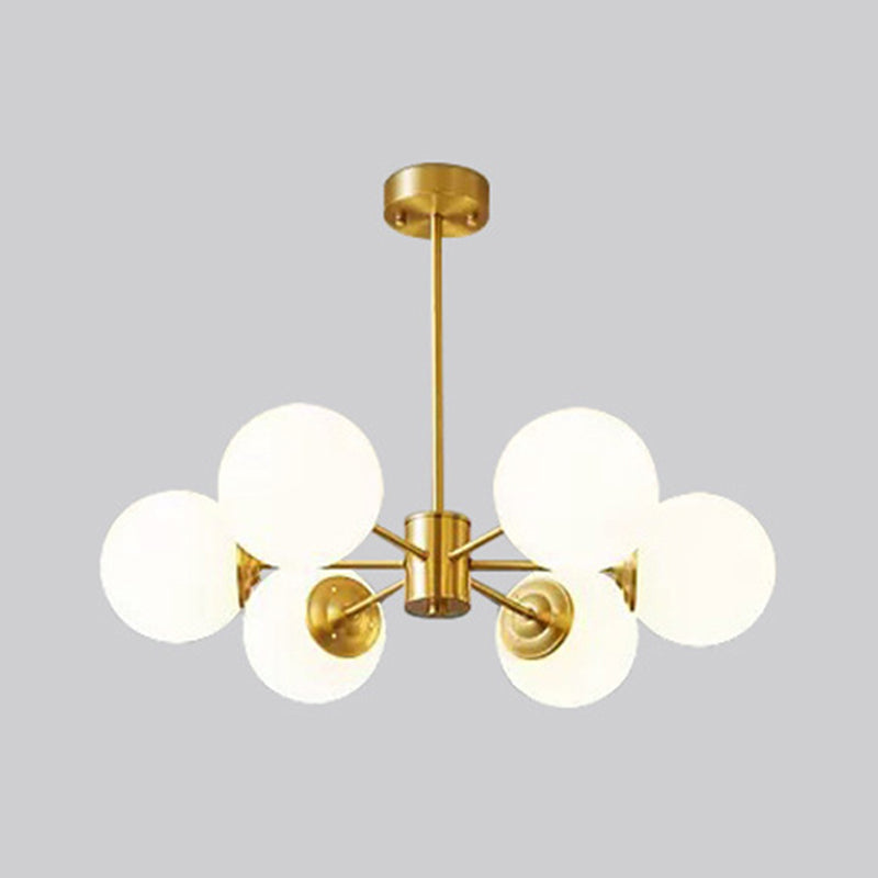 Lampada lampadina a globo Illuminazione a sospensione moderna in vetro bianco per il ristorante