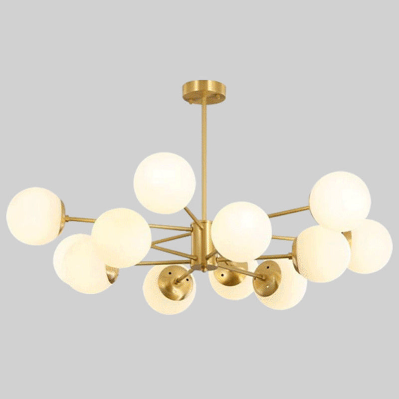 Lampada lampadina a globo Illuminazione a sospensione moderna in vetro bianco per il ristorante