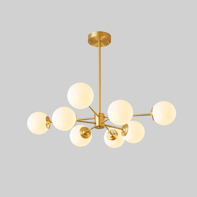 Lampada lampadina a globo Illuminazione a sospensione moderna in vetro bianco per il ristorante